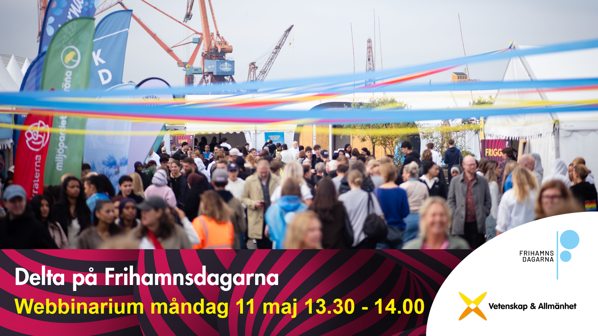 Webbinarium - Var med på Vetenskap & Allmänhets scen på Frihamnsdagarna 2026